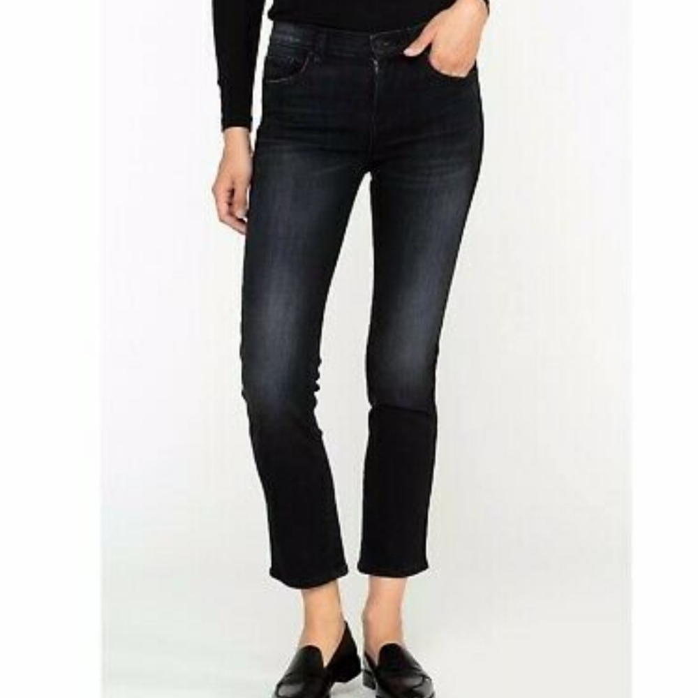 Hudson Nico Mid-rise Straight leg Tuxedo jeans